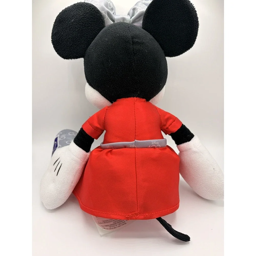 Disney 100 Years of Wonder Minnie Mouse Red Dress Plush Stuffed Toy Collectible